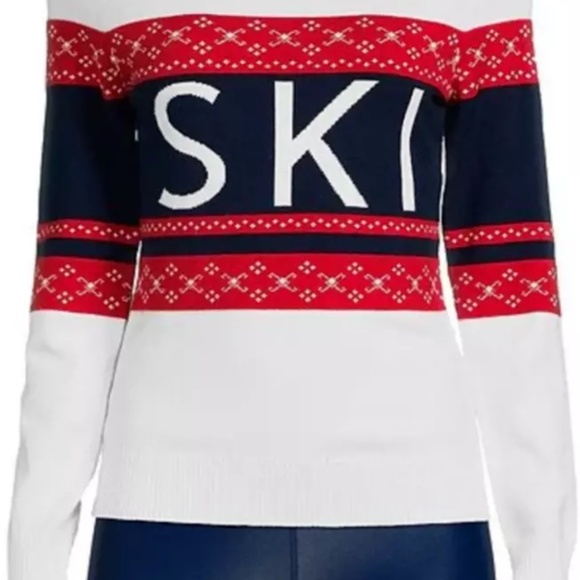 Active SKI Motif Perfect Fair Isle Statement Sweater  NWT sL - Picture 7 of 8